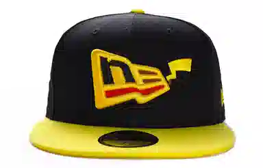 New Era x Pokemon Pikachu Adjustable Baseball Cap Yellow Black