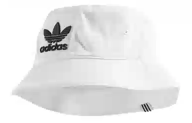adidas Originals Trefoil Embroidered Bucket Hat White