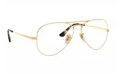 RayBan Optical Glasses Gold