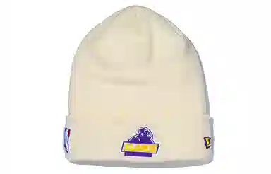 New Era XLARGE XL LOSLAK BASIC CUFF KNIT CREAM INT NBA