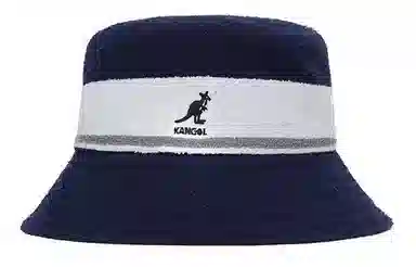 KANGOL Flat Cap Striped Patchwork Bucket Hat