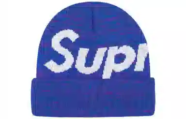 Supreme Big Logo Beanie Klein Blue