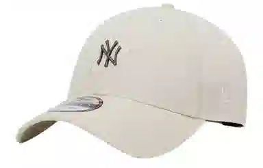 New Era NY Metal Logo Baseball Cap Off White