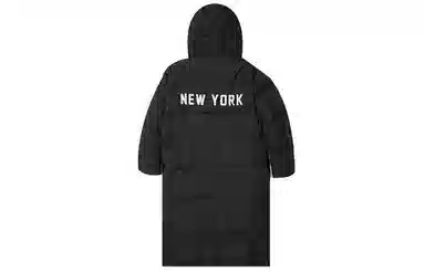 New Era FW21 MLB Yankees Hooded Down Coat Black