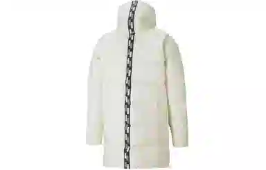 Puma Solid Down Hoodie White