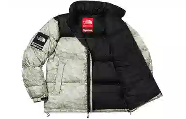 Supreme x The North Face Paper Print Nuptse Jacket