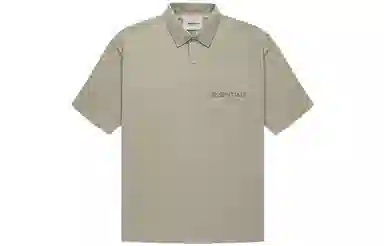 Fear of God Essentials FW21 Ss Polo Pistachio LogoPolo