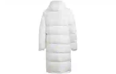 adidas Long Hooded Down Jacket White