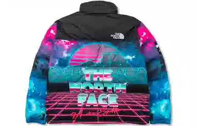 The North Face x Invincible Neon Pattern Full-Zip Down Jacket