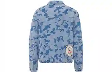 EVISU Camo Denim Jacket Blue