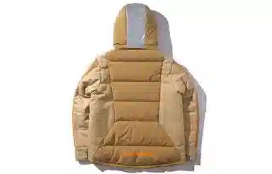 中国李宁 运动时尚系列 短款连帽羽绒服 冬季 男款 虎瞳褐