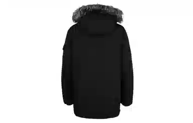 New Balance Down Jacket Hooded Mid-Length Black