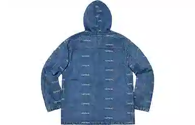 Supreme SS19 Logo Denim Turnout Jacket Denim Logo