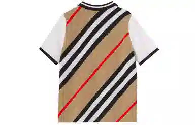 Burberry Striped Merino Wool Half-Zip Polo Shirt