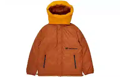 New Balance Reversible Hooded Down Jacket Yellow