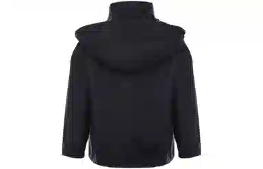 PRADA SS22 Logo Zip Hoodie Jacket Black