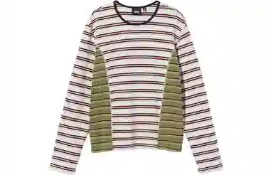 Stussy Striped Crewneck Long Sleeve