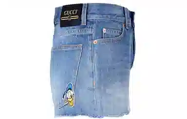 GUCCI x Disney Donald Duck Denim Shorts