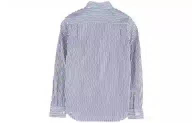 CDG Play Striped Black Heart Long Sleeve Shirt