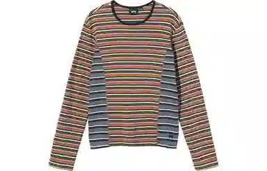 Stussy Striped Crewneck Long Sleeve