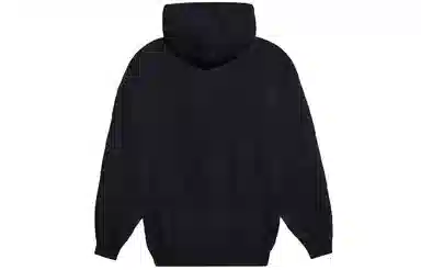 Balenciaga Multilingual Logo Hoodie Black