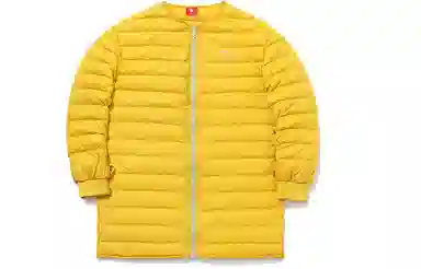 中国李宁 非鞋 宽松冬季套装风衣三合一羽绒服 女款 黄灰色