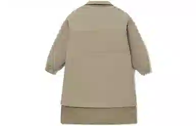 中国李宁 运动篮球系列 保暖宽松中长款棉服 冬季 女款 中卡其   