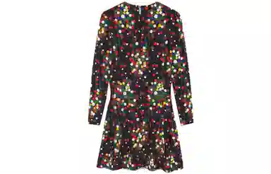 Saint Laurent FW21 Printed Flared Dress