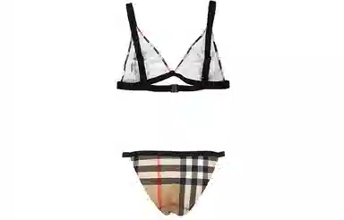 Burberry Vintage Check Bikini Beige