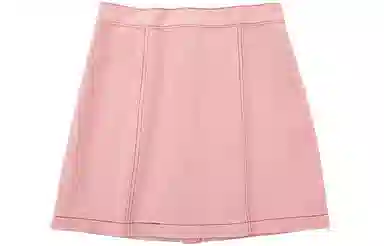 SOON FLOWER Denim Skirt Pink