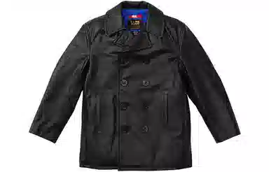 Supreme x JUNYA WATANABE COMME des GARÇONS MAN x Schott Leather Peacoat