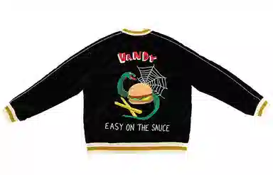 Vandy The Pink x Official Merchandise Bomber Jacket Black