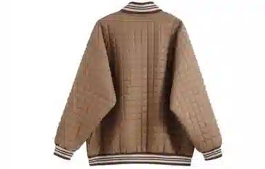 F426 Quilted Logo Baseball Jacket