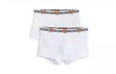 Moschino Cotton Bear Boxer Briefs White