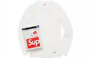 Supreme Hanes Thermal Crew Natural