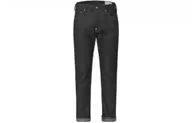 EVISU雷神刺绣口袋大m印花窄脚锥形裤牛仔裤