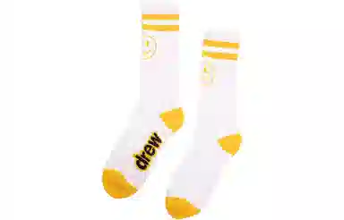 Drew House logo 2 pack mascot stripe socksblackwhite 2