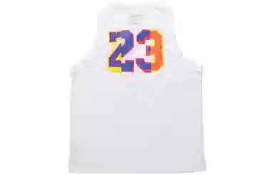 Jordan Rainbow Logo Tank Top White