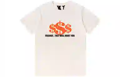 VLONE Logo Tee Cream Orange