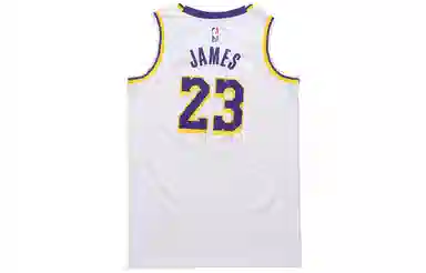 Nike NBA Lakers LeBron James 23 Fan Jersey White
