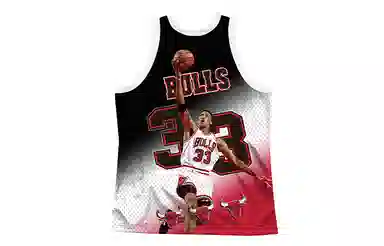 Mitchell & Ness NBA Bulls Scottie Pippen 33 Red