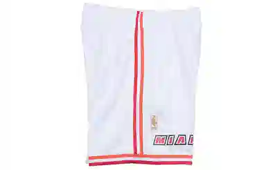 Mitchell & Ness Miami Heat 96 Season Fan Shorts White