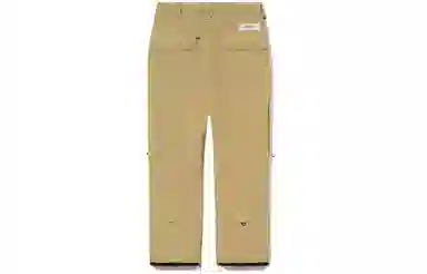 中国李宁 滑雪系列 立体口袋宽松直筒滑雪裤 男女同款 海星褐