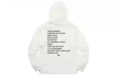 Supreme x The Velvet Underground Hooded Sweatshirt White