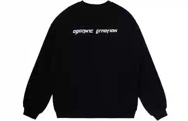 Organic Emotion Punk Print Sweatshirt Black
