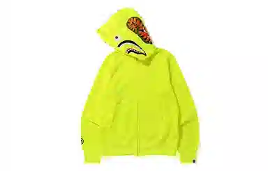 A BATHING APE Neon Shark Full Zip Hoodie