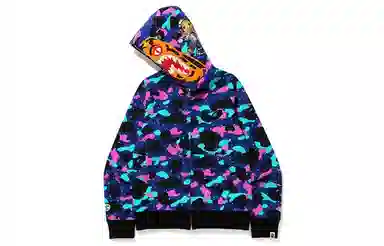 A BATHING APE x KID CUDI Camo Tiger Hoodie