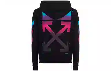 OFF-WHITE AW18 Gradient Hoodie Black