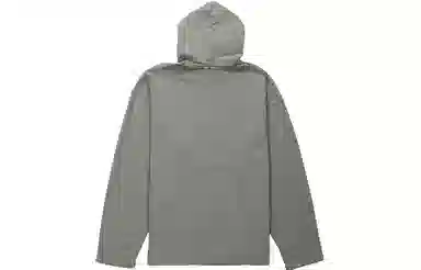 Balenciaga Logo Hoodie Gray Loose Fit Men
