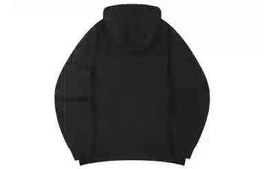 Peak Rocket Print Hoodie Black